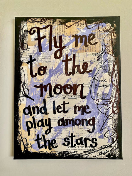 FRANK SINATRA "Fly me to the moon and let me play among the stars" - ART PRINT