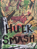 THE HULK "Hulk smash" Comic Book - CANVAS