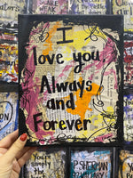 LOVE "I love you always and forever" - ART