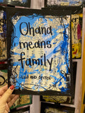 LILO AND STITCH "Ohana means family" - CANVAS