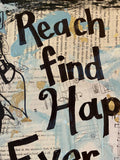 DISNEY WORLD "Reach out and find your happily ever after" - CANVAS