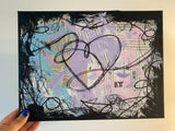 BTS - Love Yourself Heart Illustration - CANVAS