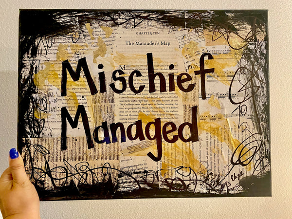 HARRY POTTER "Mischief Managed" - ART PRINT