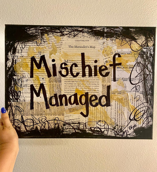 HARRY POTTER "Mischief Managed" - CANVAS