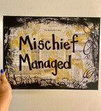 HARRY POTTER "Mischief Managed" - ART