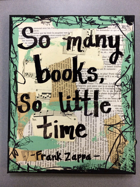 FRANK ZAPPA "So many books, so little time" - ART