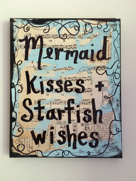 BEACH "Mermaid kisses & Starfish wishes" - ART