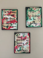 CHRISTMAS "Tis the season to be jolly" - ART PRINT