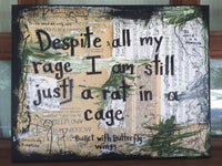 SMASHING PUMPKINS "Despite all my rage I am still just a rat in a cage" - ART PRINT
