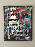 SPIDER-MAN "With great power comes great responsibility" - Comic Book ART