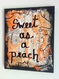 GEORGIA "Sweet as a peach" - CANVAS