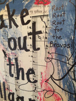 ATLANTA BRAVES "Take me out to the ball game" - CANVAS