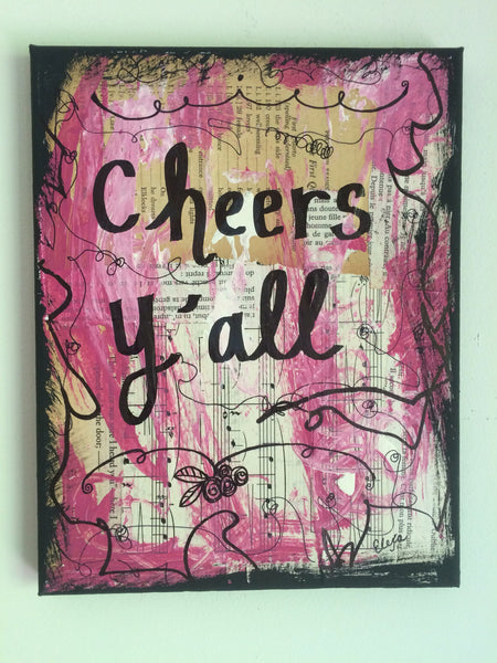 DRINKS "Cheers y'all" - CANVAS