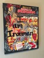 IRON MAN "I am Ironman" Comic Book - CANVAS