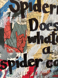 SPIDER-MAN "Spiderman, Spiderman. Does whatever a spider can" - Comic Book ART
