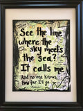 MOANA "See the line where the sky meets the sea? It calls me" - ART