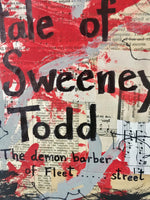 SWEENEY TODD "Attend the tale of Sweeney Todd" - CANVAS