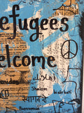 SOCIAL JUSTICE "Refugees welcome" - ART PRINT