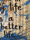 VALENTINE'S DAY "You in my life is a better life" - ART PRINT