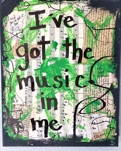 MUSIC "I've got the music in me" - CANVAS