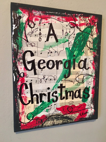 CHRISTMAS "A Georgia Christmas" - ART PRINT