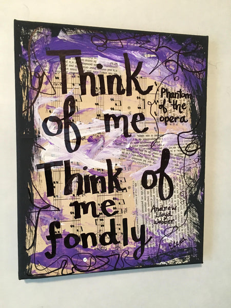 PHANTOM OF THE OPERA "Think of Me" - CANVAS
