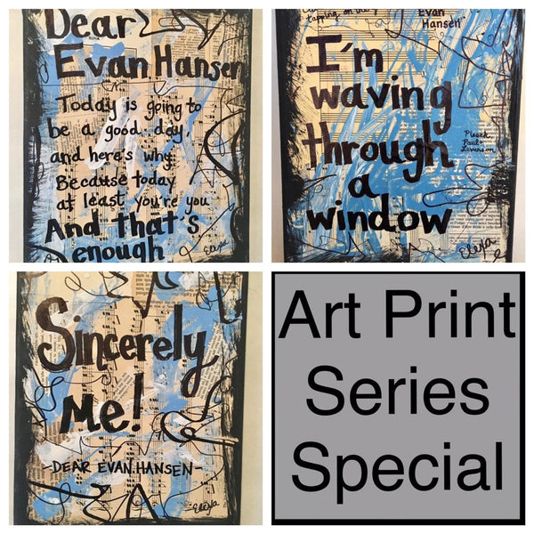BUNDLE: BROADWAY, The Dear Evan Hansen Series - ART PRINT
