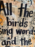 DISNEYLAND "All the birds sing words and the flowers croon" - ART