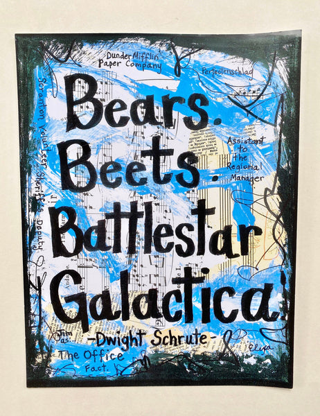 THE OFFICE "Bears, Beets, Battlestar Galactica" - ART