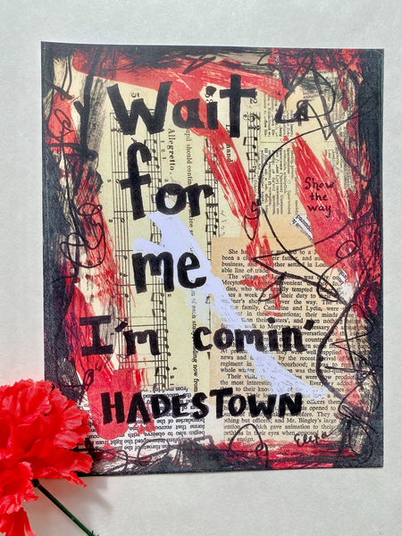 HADESTOWN "Wait for me" - ART PRINT