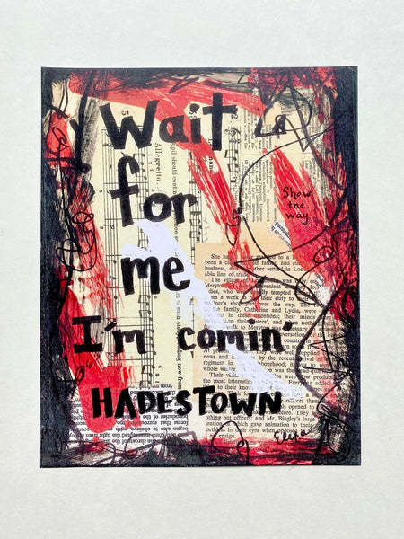 HADESTOWN "Wait for me I'm comin'" - CANVAS