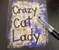 PERSONALIZED "Crazy cat lady" - ART
