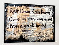 RADIOHEAD "Rain down rain down come on rain down on me" - CANVAS