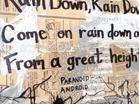 RADIOHEAD "Rain down rain down come on rain down on me" - CANVAS
