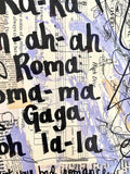 LADY GAGA "Ra-Ra ah-ah-ah Roma Roma-ma Gaga ooh la-la" - ART