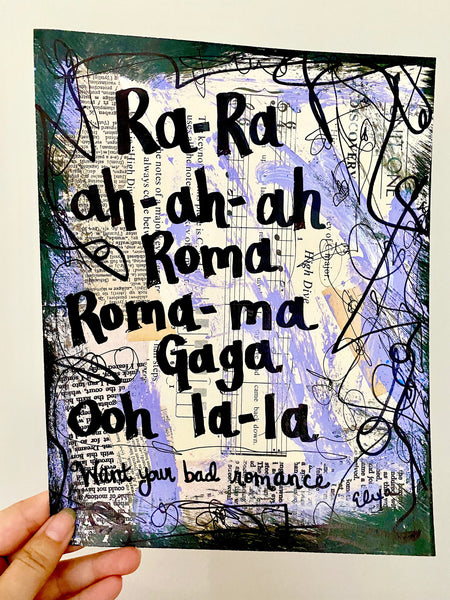 LADY GAGA "Ra-Ra ah-ah-ah Roma Roma-ma Gaga ooh la-la" - ART