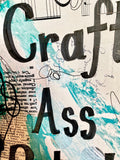 GIRL POWER "Crafty ass bitch" - ART PRINT