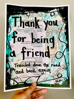 THE GOLDEN GIRLS "Thank you for being a friend" - ART