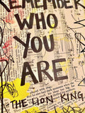 THE LION KING "Remember who you are" - CANVAS