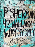 FINDING NEMO "P. Sherman 42 Wallaby Way Sydney" - CANVAS