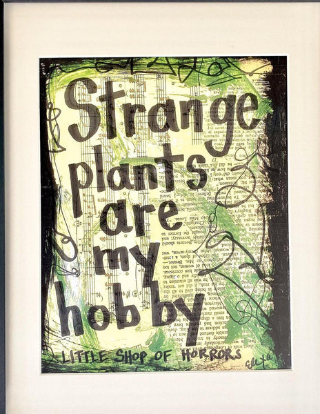 LITTLE SHOP OF HORRORS "Strange plants are my hobby" - CANVAS