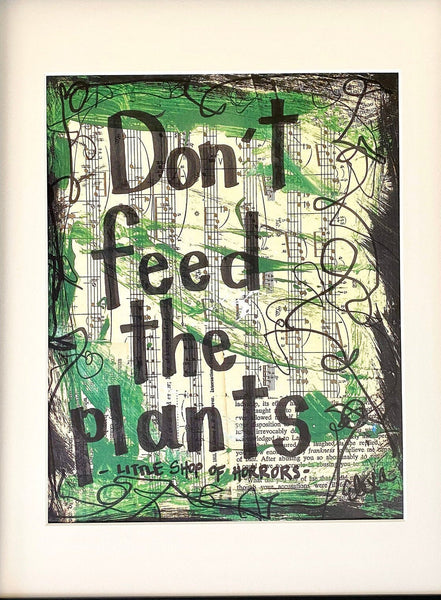 LITTLE SHOP OF HORRORS "Don't feed the plants" - CANVAS
