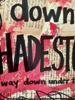HADESTOWN "Way down" - ART PRINT