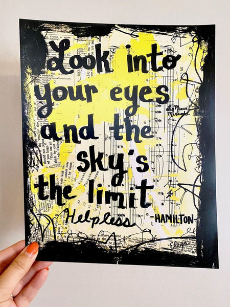 HAMILTON "Look into your eyes and the sky's the limit" - ART