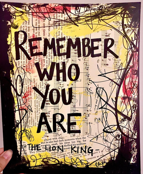 THE LION KING "Remember who you are" - CANVAS