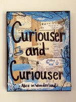 ALICE IN WONDERLAND "Curiouser and curiouser" - CANVAS