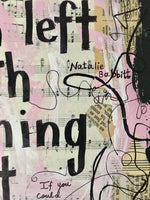 TUCK EVERLASTING "I'm left with nothing but time" - CANVAS