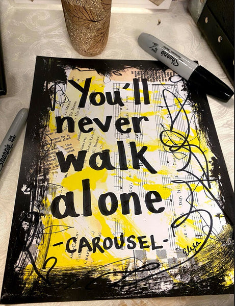 CAROUSEL "You'll never walk alone" - ART PRINT
