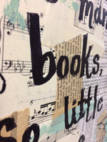 FRANK ZAPPA "So many books, so little time" - CANVAS