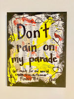 FUNNY GIRL "Don't rain on my parade" - CANVAS